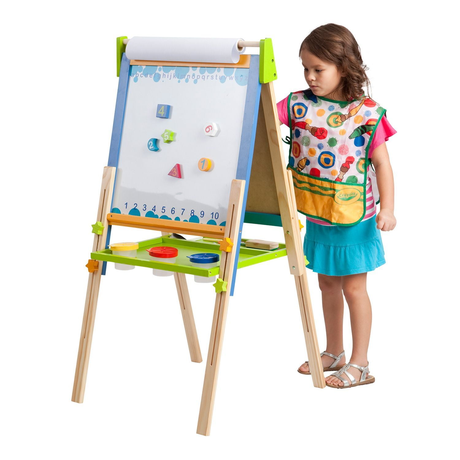 Grandink Pre Printed Canvas Easel for Kids Painting Art kit Ready