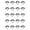 White, variant on Giaone 100Pcs Washable Fabric Size Labels Assorted Size Clothing Labels For Garments