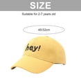 thumbnail image 2 of Gorra de béisbol ajustable de 49 a 52 cm para primavera y verano, para niños y niñas, con protección solar, color amarillo, 2 of 5