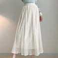 thumbnail image 2 of Sngxgn Women's High Waisted A-Line Wrap Skirt Mini Skirt(Beige,One Size), 2 of 4