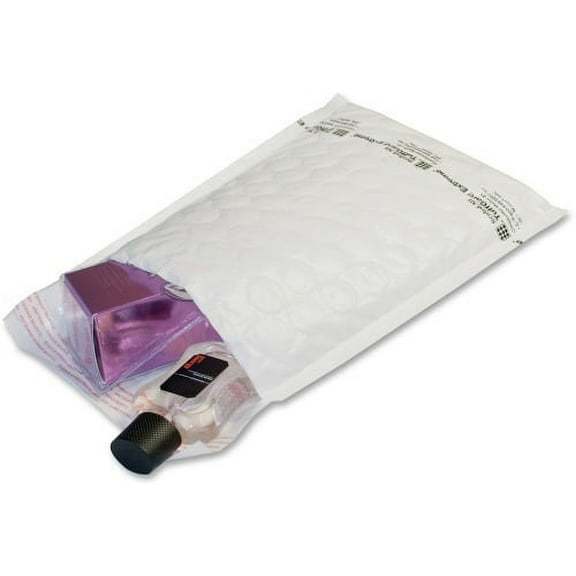 Jiffy Mailer Tuffgard Extreme No. 1 Mailers Bubble - #1 - 7 1/4" Width x 12" Length - Self-adhesive Seal - 50 / Carton - White