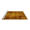 thumbnail image 2 of Ahgly Company Machine Washable Indoor Rectangle Abstract Yellow Modern Area Rugs, 6' x 9', 2 of 4