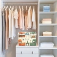 thumbnail image 4 of Yayeee Collapsible Cube Storage Bin with Lid Fabric Closet Decorative Basket with Handles, Beige Cats Reading, 4 of 7