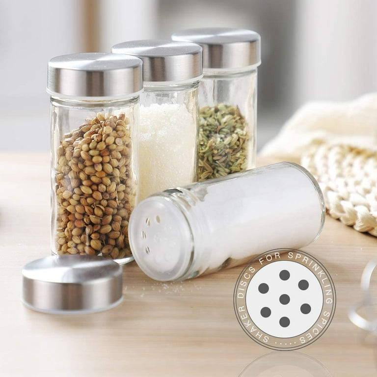Rotating Spice Rack Organizer with Jars(20Pcs), Round Seasoning Organizer  for Cabinet, Kitchen Spice Racks for Countertop, Revolving Farmhouse Spice  Organizer(Stainless Steel) 