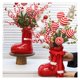 thumbnail image 2 of Ramo de regalo creativo de Navidad, zapatos rojos, jarrón, botas de Navidad, lentejuelas, fruta, esquejes de pino Nobel, regalo de vacaciones, 2 of 6