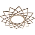 thumbnail image 2 of Ekena Millwork 22"OD x 8 1/2"ID x 1/4"T Eleanor Wood Fretwork Pierced Ceiling Medallion, Red Oak, 2 of 3