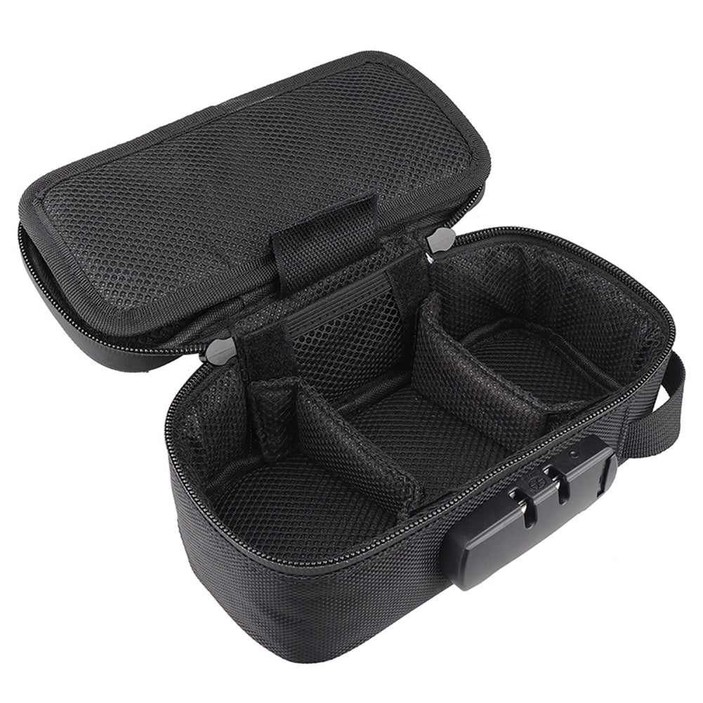 Smell Proof Bag Carbon Lined Odorless Stash Pouch Case with Lock for Herbs Tool