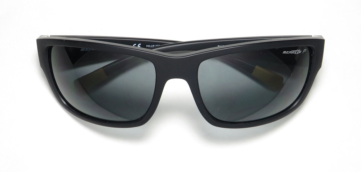 新品Arnette Men's AN4256 Bushwick Polarized Wrap Sunglasses, Matte Black/Dark G New ARNETTE BUSHWICK Mens Sunglasses AN4256 AN 4256 01&frasl;81 62mm