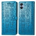 thumbnail image 1 of Funda Cartera FOXDOCK para Samsung Galaxy A04E , Flip PU con Relieve de Gatos y Perros, Tarjetero y Soporte, 1 of 6