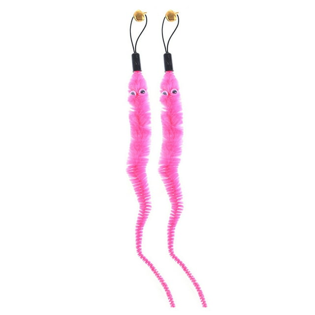 Cat Teasers Replacement Head Cat Teasing Stick Kitty Toy Fishing Rod Accessory 2-Pack for Interactive Play and Cat Entertainment