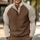 thumbnail image 2 of Men's Standing Collar Sweatshirt Is Outdoor Casual Sweaters Tops 2XL, 2 of 5