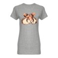 thumbnail image 1 of Hamster With Big Cheeks Shaped T-Shirt Women -Image by Shutterstock, Female Large, 1 of 2