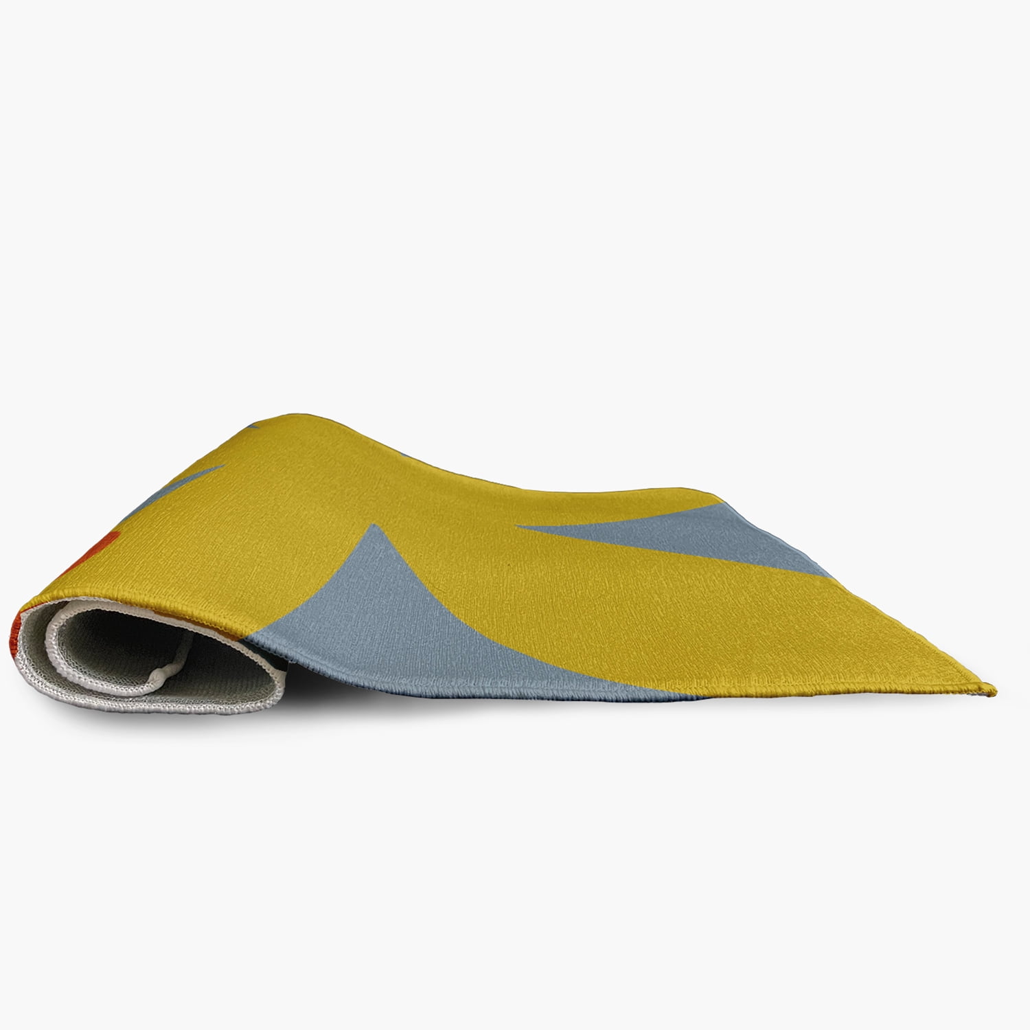 3' x 5' Simply Daisy Bold Flowers Modern & Contemporary Chenille Area Rug, Mustard Yellow