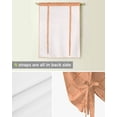 thumbnail image 5 of Peach Fuzz Rhombus Plaid Tie Up Curtains for Kitchen Bathroom Bedroom Windows 45 Inch Length, Classic Modern Geometric Abstract Art Balloon Drape Curtains Shade Rod Pocket Curtain Panel, 42"x54", 5 of 7