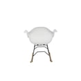 thumbnail image 3 of Hodedah Arm Rocking Bucket Seat Rocking Chair in White, 3 of 6