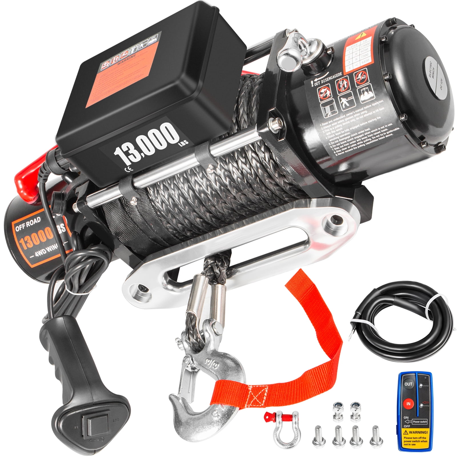 VEVOR Electric Winch 13000lb Load Capacity Truck Winch Compatible with