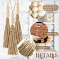 thumbnail image 3 of Dalrosia 20PCS Natural Jute Rope Tassels Beaded Tassels for Crafts Farmhouse Decorative Sewing Tassels Home Decor Tassels for Wedding Party Garland DIY Projects Decorations, 3 of 7