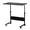 Black, variant on QRKD Rolling Sofa Side Table Mobile Snack Table, Height Adjustable Portable Laptop Computer Stand Desks Breakfast Tray Table with Wheels for Living Room Bedroom, Wood Desktop with Metal Frame (Black2)