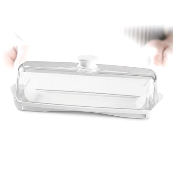 Yangxin Household Butter Dish with Covers Kitchen Accessory Large Capacity Sealing Dish Clear