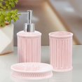 thumbnail image 2 of Pink Dolomite Bathroom Accessories Set - Soap Dispenser, Soap Dish & Tumbler - N/A, 2 of 5