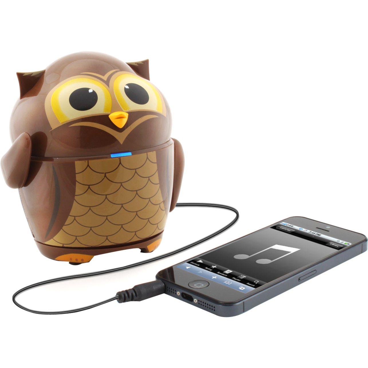 GOgroove Groove Pal GG-PAL-OWL 2.0 Portable Speaker System, 4 W RMS, Brown - image 5 of 7