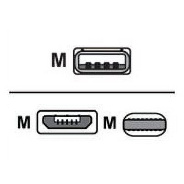 Case Logic - Charging / data cable - Micro-USB Type B, Lightning male to USB male - 3.6 ft - white