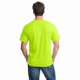 thumbnail image 3 of GOLDENROW High Visibility Safety T-Shirt for Men Hi Vis Short Sleeve Work Shirt 50 Cotton/50 Polyester, Safety Green, 2XL, 3 of 5