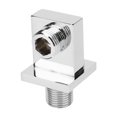 thumbnail image 1 of Hogar Accesorios de baño ducha cuadrada conector manguera salida pared codo G1/2in, 1 of 8