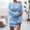 Blue, variant on Teacher Appreciation Gifts AXXD Sweater Dress For Women,Women Fashion Casual Off-the-shoulder Lantern Sleeve Knit Sweater Dress