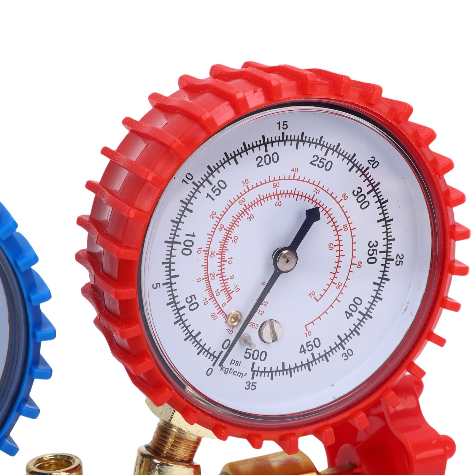 CACAGOO Ac Manifold Gauge Hose Kit Ac Gauge Set 3 Way AC Manifold Gauge Set For R134A, R410A, R404A Refrigerants, With Quick Couplers, 410 Adapter, Puncturing Can Tap, Valve Core Tool