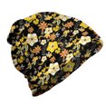 thumbnail image 1 of Vintage Unisex Beanie, Fall Flowers and Blossoms, Hiking Outdoors, Yellow Pale Orange Black, by Ambesonne, 1 of 1