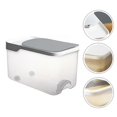 thumbnail image 3 of 1pc Household 5kg Rice Bucket Plastic Moisture-proof Rice Container (Gray), 3 of 3