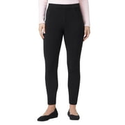 HUE Women's Soft Twill Jean Style Leggings, Black
