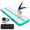 Green-10ft*3.3ft*4inches(3m*1m*0.1m), variant on Inflatable Gymnastics Air Mat Tumble Track With Pump Foring