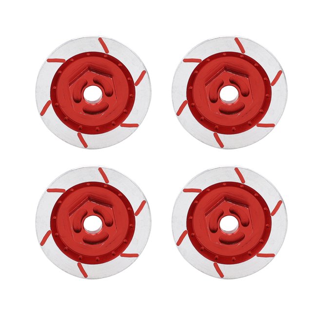 RC Car Brake Disc, Replacement Accessory RC Car Parts Aluminium Alloy RC Brake Disc For Assemble The Parts For Remote Control Car Red