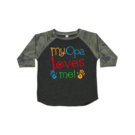 

Inktastic My Opa Loves Me Gift Toddler Boy or Toddler Girl T-Shirt
