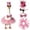 #2-Pink【X Midi Skirt, 1x Crown, 1x Bow Tie, 1x Sunglasses】, variant on Porch Goose Princess Costume Set, Rose Red Purple Blue Tutu Skirt Crown Sunglasses, -inch Statue Birthday Party Decorative Prop, Topliu