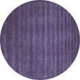 thumbnail image 1 of Ahgly Company Machine Washable Indoor Round Abstract Blue Contemporary Area Rugs, 8' Round, 1 of 4