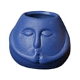 thumbnail image 4 of Almencla Funny Cartoon Planter Artwork Creative Flowerpot for Farmhouse Entryway Cafe Blue, 4 of 8