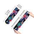 thumbnail image 4 of Fuzoiu Tropical Palm Leaves Print Adult Socks, Crew Moisture-wicking Socks, Unisex Cushion Crew Socks,Casual Sports Ankle Socks, 4 of 7