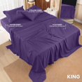 thumbnail image 2 of Juego de sábanas King Utopia Bedding de microfibra con forma de berenjena, 4 piezas, 2 of 7