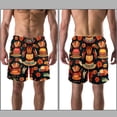 thumbnail image 3 of luoweisi Men's Beach Shorts Quick Dry Swim Trunks with Mesh Lining Thanksgiving Hat L, 3 of 5