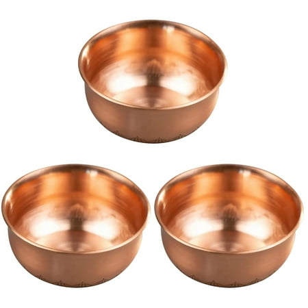 

Bestonzon 3pcs Multi-use Buddhist Water Cup Copper Cup Metal Worship Cup for Buddhist Hall