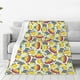 thumbnail image 1 of Fotbe Hippopotamus Manta de Franela Acolchonada con Estampado, Súper Suave y Esponjosa, Extra Grande para Sofá, Cama, Uso Todo el Año-50"x40", 1 of 7