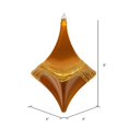 thumbnail image 2 of Vickerman MT194030D 8 in. Antique Gold Candy Glitter Drop Ornament, 2 of 3