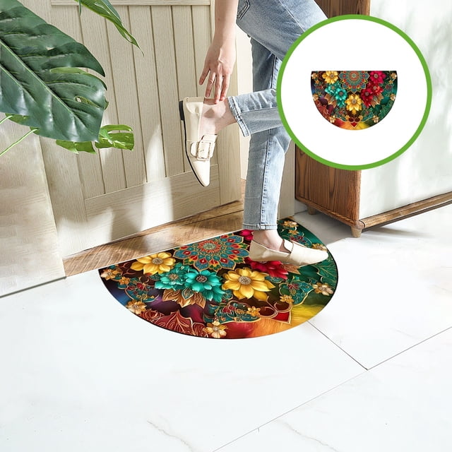 Amzcrzy Polyester Floor Pad Simulation Vision Entrance Door Mat Bathroom Door Mat Floor Mat At The Entrance Of The Bathroom Bathroom Rugs Bathroom Decor Home Decor Bath Mat Area Rug