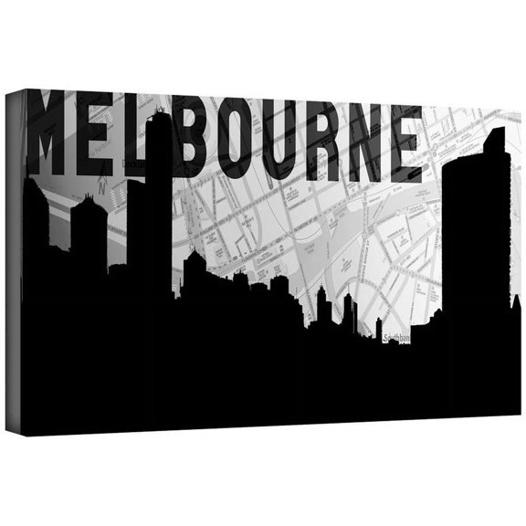 ArtWall Art Sandcraft "Melbourne" Gallery-Wrapped Canvas