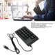 thumbnail image 3 of Teclado numérico con cable USB 19 teclas Teclas en forma de U ampliamente utilizadas Teclado numérico ABS para PC ANGGREK Otros, 3 of 8