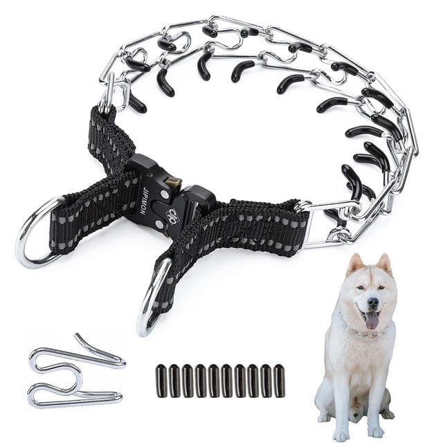 Collar con púas JIPIMON para perros, ajustable, sin estrangu