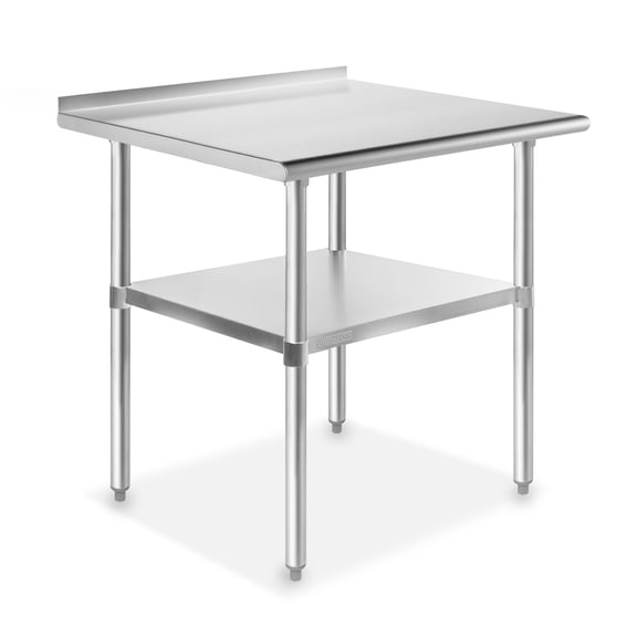 Premium Stainless Steel 30" X 24" Kitchen Restaurant Work Prep Table With Backsplash